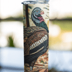 Stainless Steel Tumbler - Turkey Colorful Hunting Camo