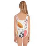 All-Over Print Kids Swimsuit - Sea - Image 2