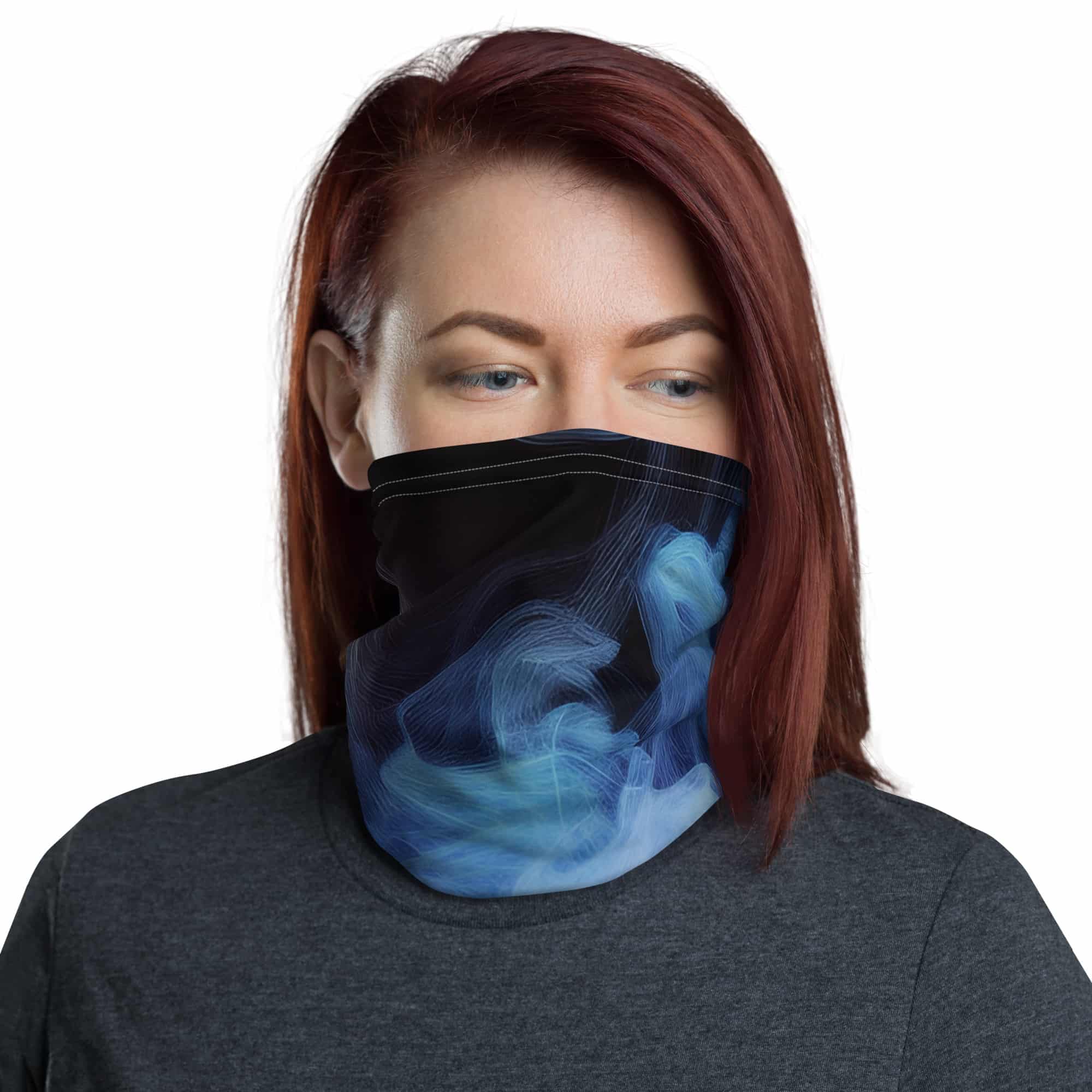 all-over-print-neck-gaiter-white-front-671d12479907e.jpg Abstract Colorful Smoke Neck Gaiter - Image 1
