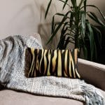 Black Gold Animal Printed Premium Pillow
