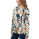 Women's All Over Print Floral Sweatshirt - Image 2