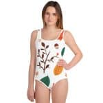 All-Over Print Youth Swimsuit - Autumn