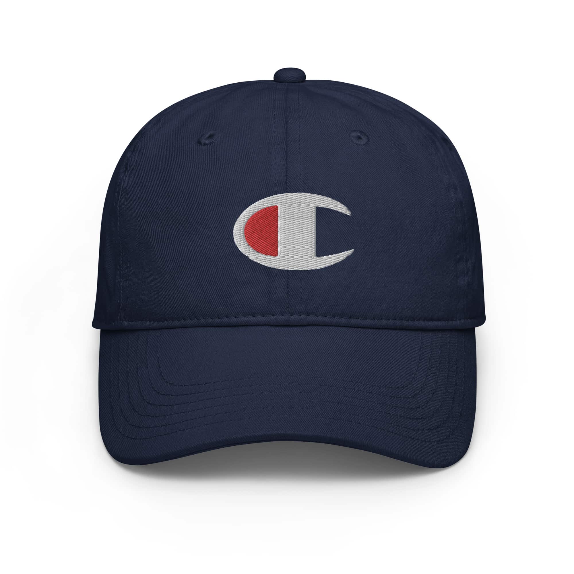 champion-dad-hat-navy-front-67167d2e01536.jpg Champion dad hat - Image 1