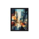 Watercolor Cityscape Framed Wall Art