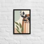 Boho Abstrtact Framed Wall Art