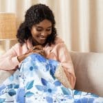 All Over Print Floral Sublimated Sherpa Blanket