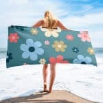 All Over Print Floral Towel