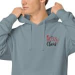 Unisex Pigment-dyed Hoodie - Boss Claus - Image 28