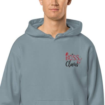 Unisex Pigment-dyed Hoodie - Boss Claus