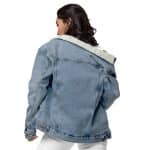 Women's Denim Sherpa Jacket - Coffee and Chill - Image 5