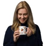 Leaf me Alone White glossy mug - Image 3