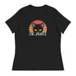 Ew People Cat Women's Relaxed T-Shirt - Bella + Canvas - Image 8