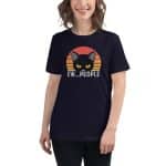 Ew People Cat Women's Relaxed T-Shirt - Bella + Canvas - Image 5