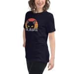 Ew People Cat Women's Relaxed T-Shirt - Bella + Canvas - Image 2