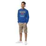 Never Stop Improving Yourself Youth crewneck sweatshirt - Image 14