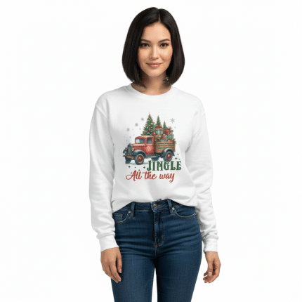Women’s Crew Neck Sweatshirt – Jingle All The Way