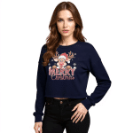 Women's Cropped Sweatshirt - Merry Christmas - Image 5