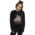 Women’s Crew Neck Sweatshirt – Jingle All The Way - Image 2