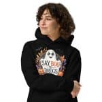 Women's Oversized Say Boo to Drugs Halloween Hoodie - Image 5