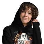 Women's Oversized Say Boo to Drugs Halloween Hoodie - Image 6