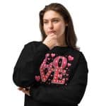 Women's Premium Heavyweight Long Sleeve Valentine's Day Love Shirt - Image 2