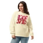 Women's Premium Heavyweight Long Sleeve Valentine's Day Love Shirt - Image 9