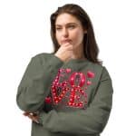 Women's Premium Heavyweight Long Sleeve Valentine's Day Love Shirt - Image 8