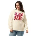 Women's Premium Heavyweight Long Sleeve Valentine's Day Love Shirt - Image 11