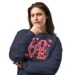 Women's Premium Heavyweight Long Sleeve Valentine's Day Love Shirt - Image 4