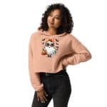 Women's Crop Halloween Hoodie - Cute Funny Ghost - Image 8