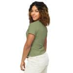 Women’s high-waisted t-shirt - Golden Glitter Fireworks 2025 - Image 11