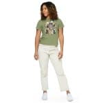Women’s high-waisted t-shirt - Golden Glitter Fireworks 2025 - Image 10