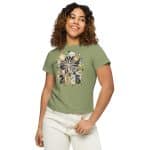 Women’s high-waisted t-shirt - Golden Glitter Fireworks 2025 - Image 9