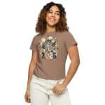 Women’s high-waisted t-shirt - Golden Glitter Fireworks 2025 - Image 3