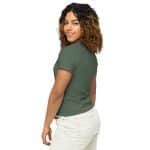 Women’s high-waisted t-shirt - Golden Glitter Fireworks 2025 - Image 2