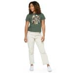 Women’s high-waisted t-shirt - Golden Glitter Fireworks 2025
