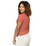 Women’s high-waisted t-shirt - Golden Glitter Fireworks 2025 - Image 8