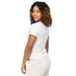 Women’s high-waisted t-shirt - Golden Glitter Fireworks 2025 - Image 14