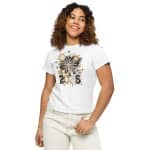 Women’s high-waisted t-shirt - Golden Glitter Fireworks 2025 - Image 12