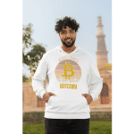 Unisex eco raglan hoodie - Jesus Loves Bitcoin