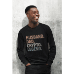 Unisex Premium Sweatshirt - Husband Dad Crypto Legend
