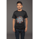 Men's premium cotton t-shirt - Grow Positive Thoughts
