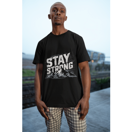 Men’s premium heavyweight tee - Stay Strong