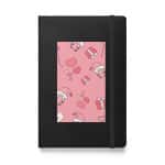 Hardcover bound notebook - Valentine's Day Pink Digital Paper