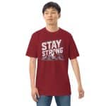 Men’s premium heavyweight tee - Stay Strong - Image 2