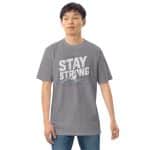 Men’s premium heavyweight tee - Stay Strong - Image 3