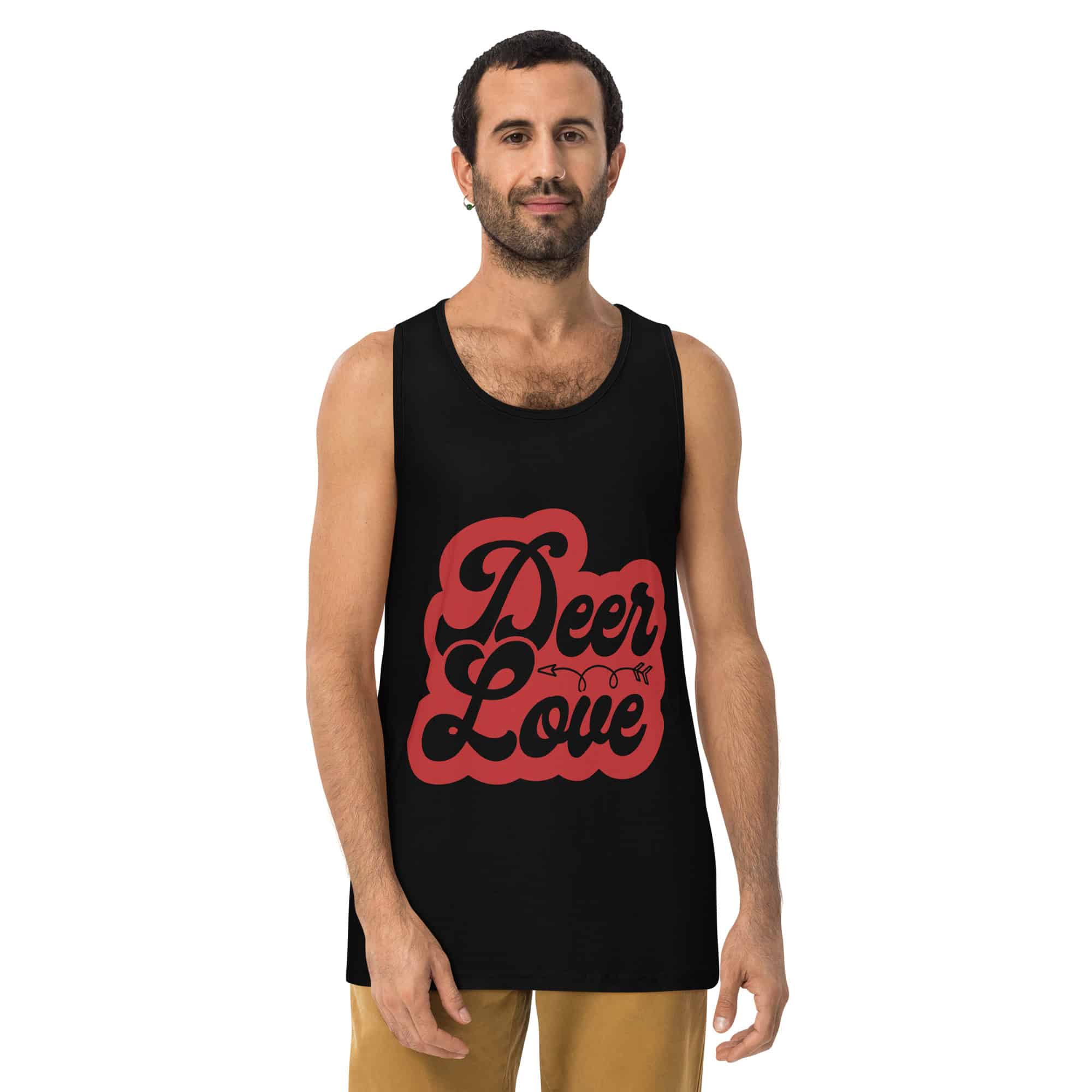 Men’s premium tank top - Deer Love - Image 1