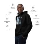 Premium eco hoodie - Snuggle Up Gnomies It's Cold Outside - Image 16