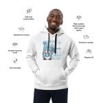 Premium eco hoodie - Snuggle Up Gnomies It's Cold Outside - Image 22