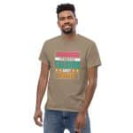 Unisex classic tee - Warning! May Start Talking About Crypto - Image 26